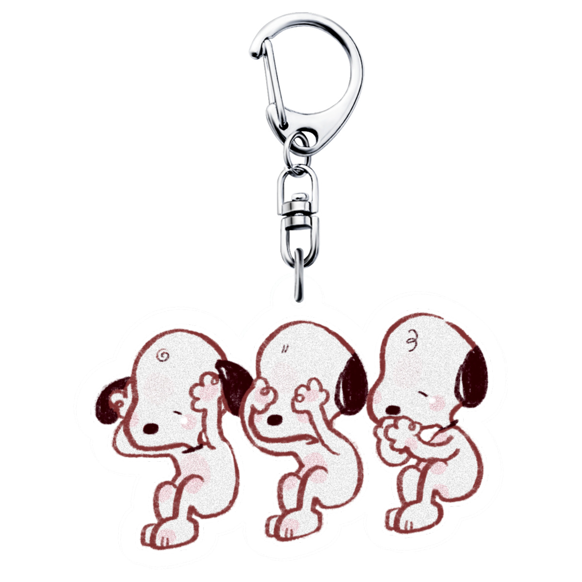 no evils esnupi keychain (PREORDER)