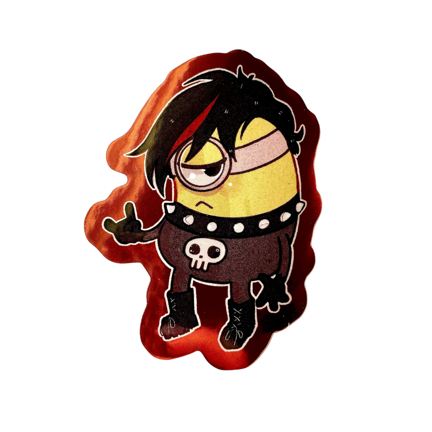 emo minion sticker