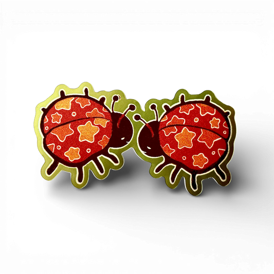 starry ladybugs sticker