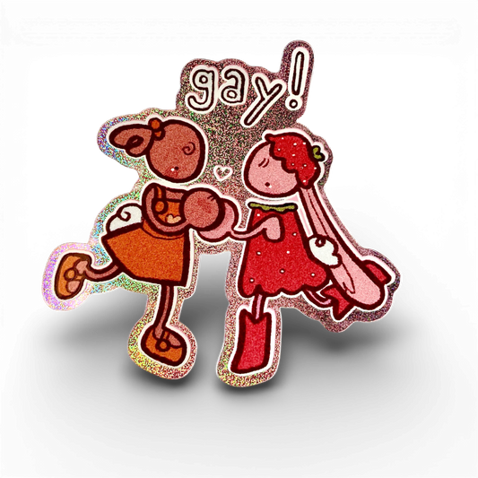 bunnies that are just very close friends sticker