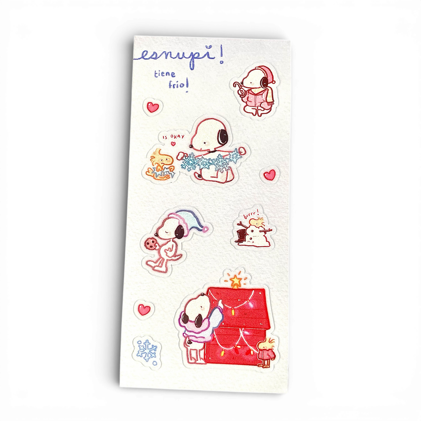 esnupi tiene frio sticker sheet