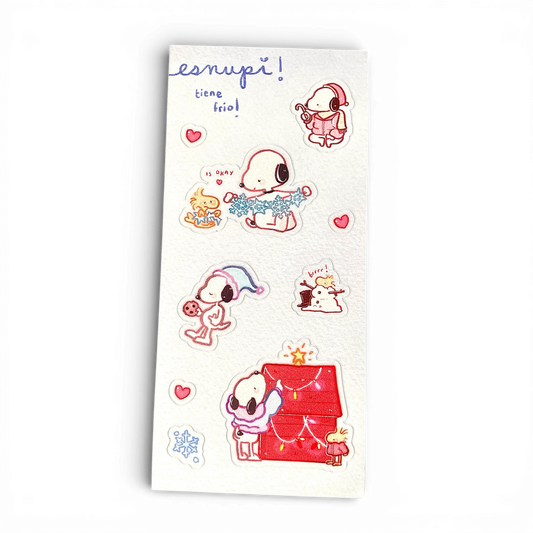 esnupi tiene frio sticker sheet